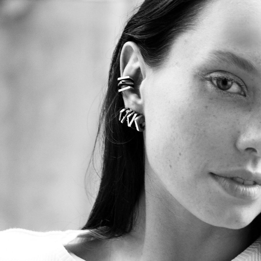 3 element 'Congiunzioni' mono earring silver base CONGIUNZIONI | OR3 MONOB ARG